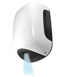 Asciugamani automatico minizefiro in abs bianco