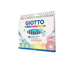 Astuccio 18 pennarelli giotto turbo advanced
