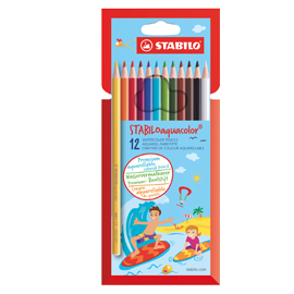 Astuccio 12 pastelli stabilo aquacolor 1612-6