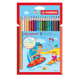 Astuccio 18 pastelli stabilo aquacolor 1618-6