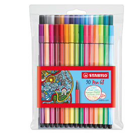 Astuccio 30 pennarelli pen 68 stabilo