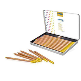Astuccio metallo 10 giotto gold giotto