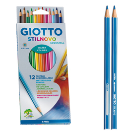 Astuccio 12 pastelli stilnovo acquarell giotto