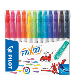 Astuccio 12 pennarelli cancellabili frixion color pilot