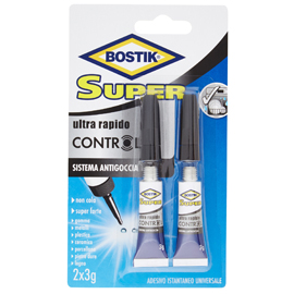 Adesivo bostik ultra rapido control 2x3gr