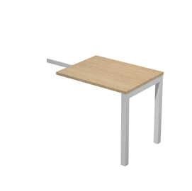 Allungo dx/sx per scrivania singola 80x60x72,5cm rovere - agora'