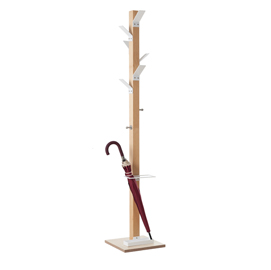Appendiabiti a 6 posti legno/bianco easycloth