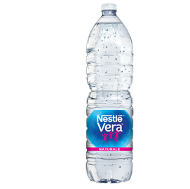 Acqua naturale bottiglia pet 1,5lt vera