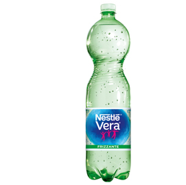 Acqua frizzante bottiglia pet 1,5lt vera