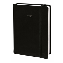 Agenda settimanale ministro prestige 2022 - 16 x 24 cm - silk nero - quo vadis