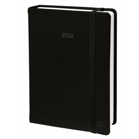 Agenda settimanale affari prestige ml 2022 - 10 x 15 cm - silk nero - quo vadis