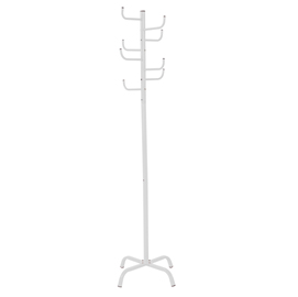 Appendiabiti - 8 supporti - acciaio - 175 cm bianco - king collection