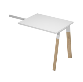 Allungo scrivanie woody superior - 80 x 60 x 72,5 cm - piano bianco - artexport