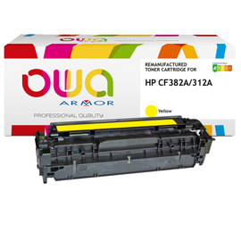 Armor - toner compatibile per hp cf382a - giallo - 2.700 pag