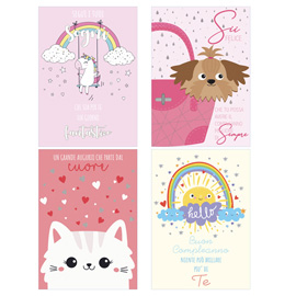 Biglietto compleanno young - fantasie assortite - sadoch