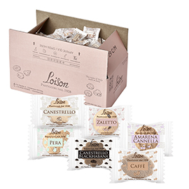 Biscotti al burro assortiti - 6 gusti - 1250 gr - loison - conf. 200 biscotti