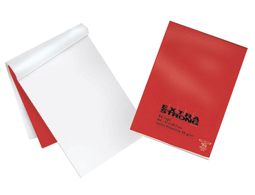 Blocco extra strong 210x297mm bianco 50fg 60gr pigna