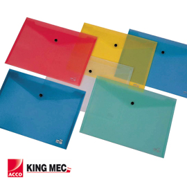 Busta con bottone pull trasparente 21x29.7cm
