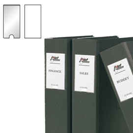 Busta 12 portaetichette ppl adeisve trasparenti 25x75mm 10310s 3l