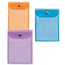Busta con bottone press 5 color 13x18cm - assortite