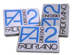 Blocco fabriano2 (330x480mm) 12fg 110gr liscio squadrato collato