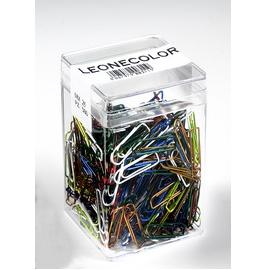 Barattolo 500 fermagli colori metal n.2 mm26 leone color