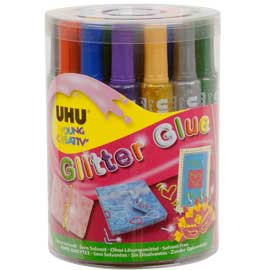 Barattolo 24 colla glitter 20ml colori original assortiti