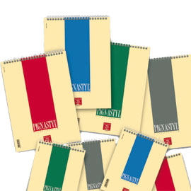 Blocco pignastyl spirale a4 210x297mm 1r 60fg 80gr pigna