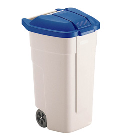 Bidone mobile senza coperchio x raccolta diff. 100lt curver-rubbermaind