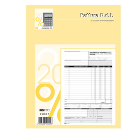 Blocco ddt/fattura 29.7x22cm 33fg 3 copie autoric. E5222ct