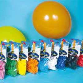 Blister 20 palloncini large 35cm colori assortiti pegaso