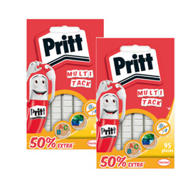 Blister 95 gommini adesivi universali bianchi multi-tack pritt