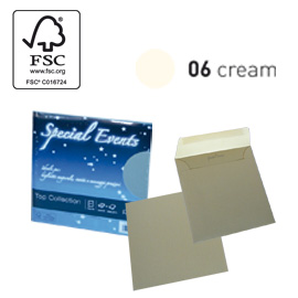 Blister 5buste+5biglietti f.to 17x17cm crema 06 special events