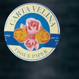 Busta 26fogli 50x70cm carta velina gr31 nero sadoch