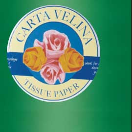 Busta 26fogli 50x70cm carta velina gr31 verde prato sadoch
