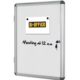 Bacheca per interni bianca magnetica 9xa4 verticale bi-office