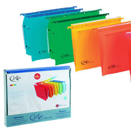 Box 10 cartelle sospese cassetto 33/v colori ass. Joker bertesi