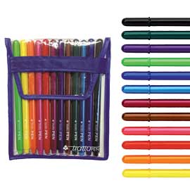 Busta 12 pennarello tratto pen new metal