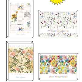 Biglietto auguri floreali 4 soggetti assortiti kartos