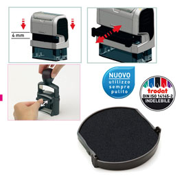 Blister da 2 tamponi 6/4638 nero trodat
