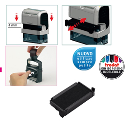 Blister da 3 tamponi 6/4911 nero trodat
