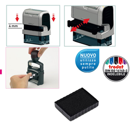 Blister da 3 tamponi 6/4750 nero trodat
