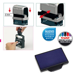 Blister da 3 tamponi 6/53 blu trodat