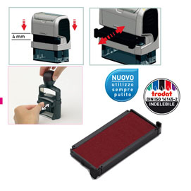 Blister da 3 tamponi 6/4913 rosso trodat