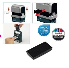 Blister da 3 tamponi 6/4913 nero trodat