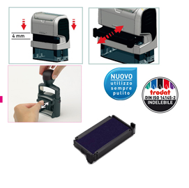 Blister da 3 tamponi 6/4911 blu trodat