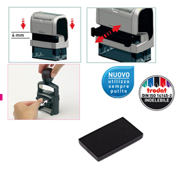 Blister da 3 tamponi 6/4926 nero trodat