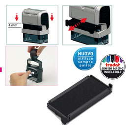 Blister da 3 tamponi 6/4915 nero trodat