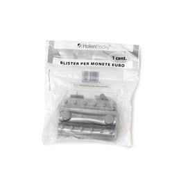 Blister 20 portamonete in pvc 1cent trasparente