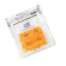 Blister 20 portamonete in pvc 20cent arancio